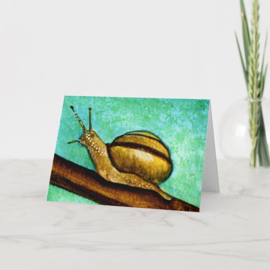 Slak 1 Blank Wenskaart Kaart (Voorkant)