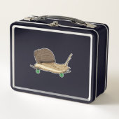 Slak als Skater met Skateboard (Voorkant)