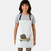 Slak als Skater met Skateboard Schort (Insitu)