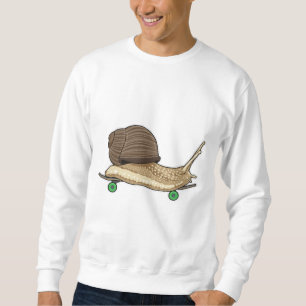 Slak als Skater met Skateboard Trui