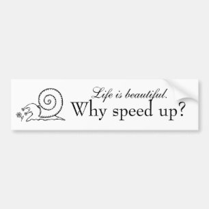 Slak (B-sticker) Bumpersticker