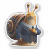 slak.baas slak sticker (Voorkant)