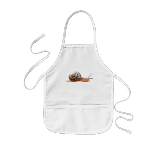 Slak ~ baby bib kinder schort (Voorkant)