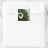 Slak Begonia Leaf Vierkante Sticker (Tas)