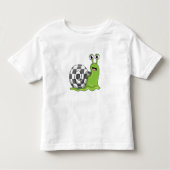Slak bij Chess met Chessboard Kinder Shirts (Voorkant)