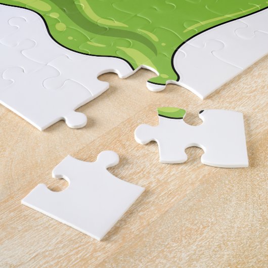 Slak bij Chess met Chessboard Legpuzzel (Zijkant)