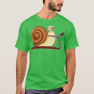 Slak bij Jogging op Treadmill T-shirt