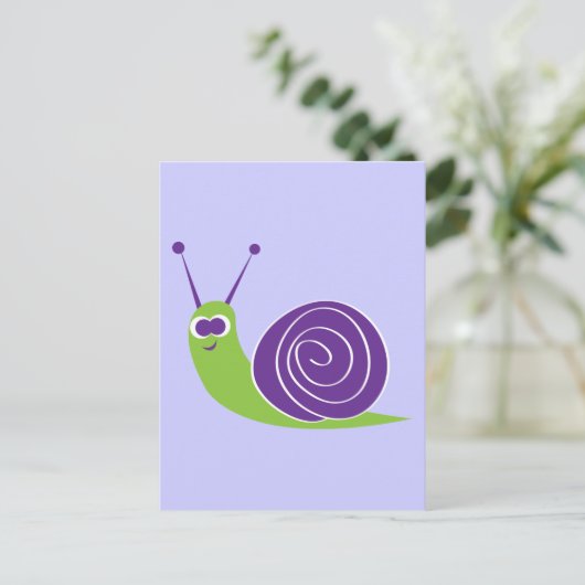 slak briefkaart (Staand voorkant)