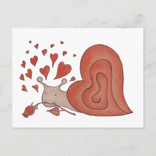 slak briefkaart (Voorkant)