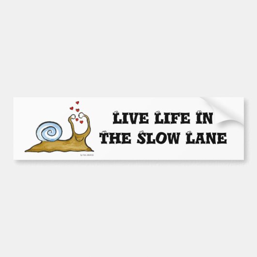 slak bumpersticker (Voorkant)