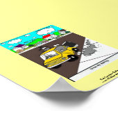 Slak Cartoon Kwaliteit Poster Print (Hoek)
