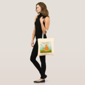 Slak die Happy Birthday wenst Tote Bag (Voorkant (model))