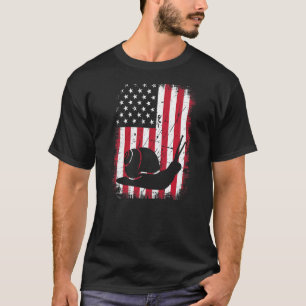 slak dierentuin Verenigde Staten Amerikaanse vlag T-shirt