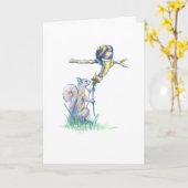 Slak & Eekhoorn IV (de Lente van 2016) Kaart (Gele Bloem)