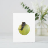 Slak en appel briefkaart (Staand voorkant)