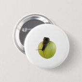 Slak en appel ronde button 5,7 cm (Voorkant /achterkant)