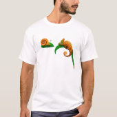 Slak en Chameleon T-shirt (Voorkant)