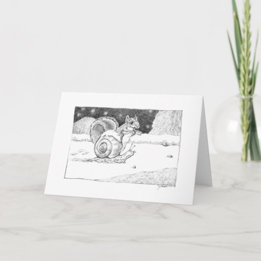 Slak en eekhoorn kaart (Voorkant)