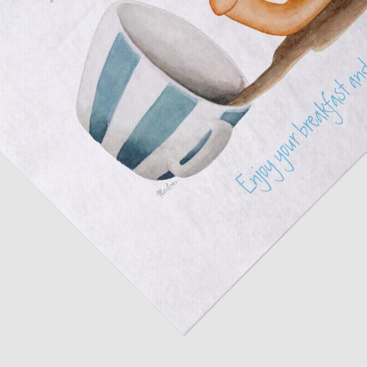 Slak en gestreept bekertje tissuepapier (Detail)