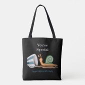Slak en gestreept bekertje tote bag (Achterkant)
