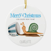 Slak- en gestreepte keramische keramische sieramie keramisch ornament (Voorkant)