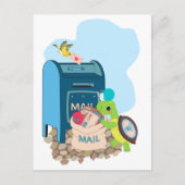 Slak Express Mail op Turtle Briefkaart (Voorkant)