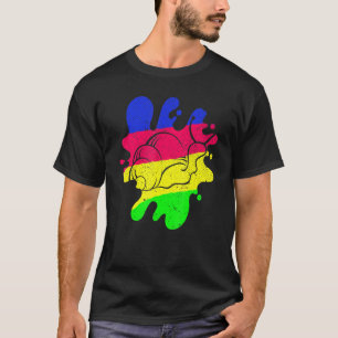 Slak Gastropod Snail Natuur Dier Kleurrijke Snail T-shirt