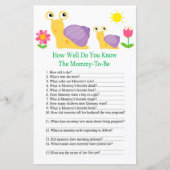Slak Hoe goed ken je baby shower game? (Voorkant)