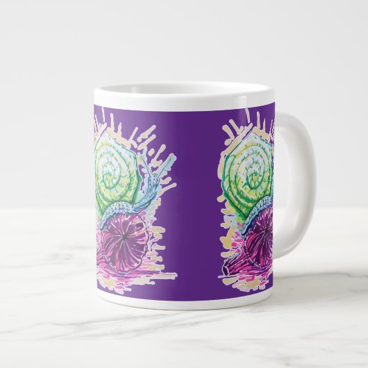 Slak in de vijg grote koffiekop (Voorkant rechts)