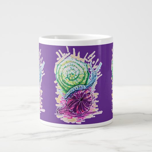 Slak in de vijg grote koffiekop (Voorkant)