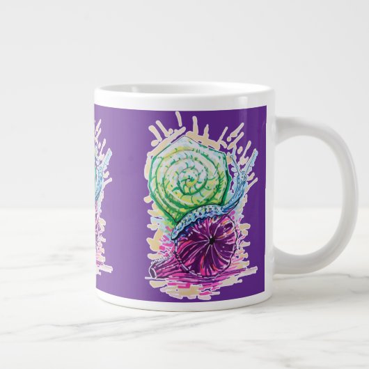 Slak in de vijg grote koffiekop (Rechts)