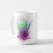 Slak in de vijg koffiemok (Voorkant links)