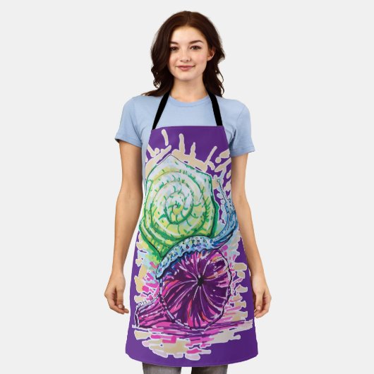 Slak in de vijg schort (Gedragen)