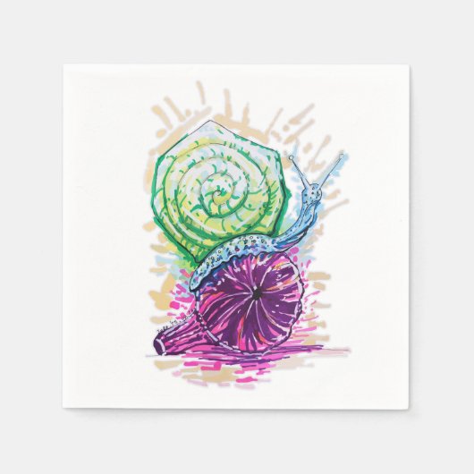 Slak in de vijg servet (Voorkant)