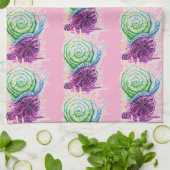 Slak in de vijg theedoek (Gevouwen)