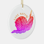 Slak in grafische stijl keramisch ornament (Rechts)