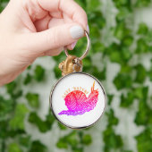 Slak in grafische stijl sleutelhanger (Hand)