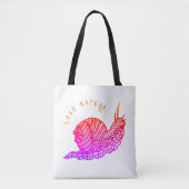 Slak in grafische stijl tote bag (Voorkant)