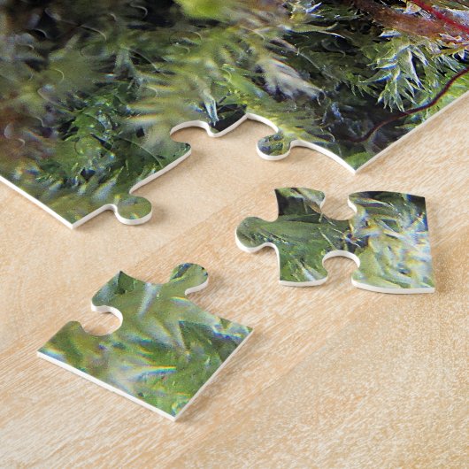 Slak in het mos legpuzzel (Zijkant)