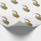 Slak in het pet van de winter cadeaupapier (Hoek)