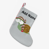 Slak in het pet van de winter kleine kerstsok (Voorkant (Hangend))