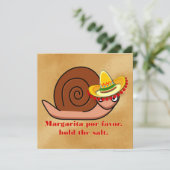 Slak in Sombrero Cinco de Mayo Kaart (Staand voorkant)