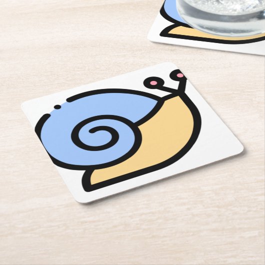 slak kartonnen onderzetters (Schuin)