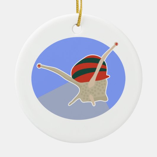 slak keramisch ornament (Voorkant)