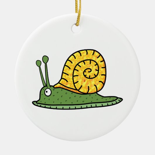 slak keramisch ornament (Voorkant)