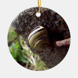 slak keramisch ornament