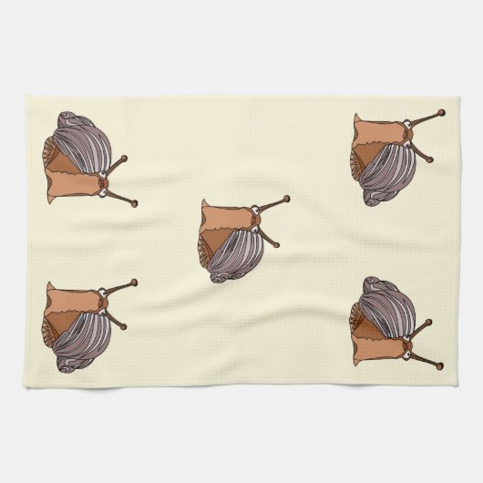 Slak keukenhanddoek (Horizontaal)