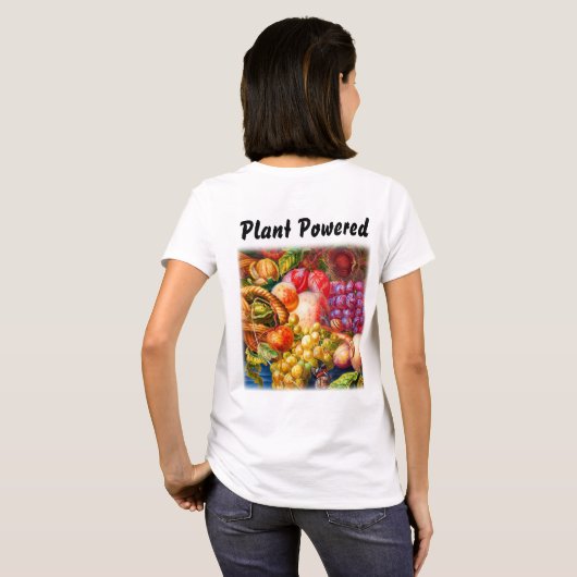 Slak kijken Fruit Stilleven Plant aangedreven T-shirt (Achterkant volledig)