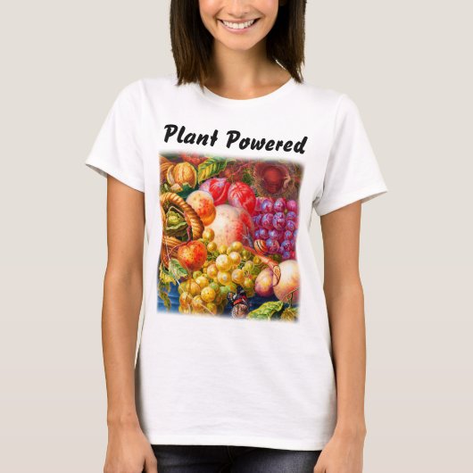 Slak kijken Fruit Stilleven Plant aangedreven T-shirt (Voorkant)