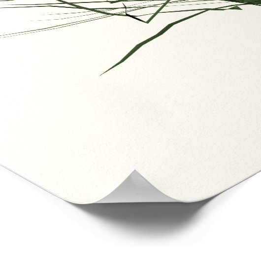 Slak Libel Waterdruppel Abstract  Poster (Hoek)